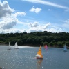 Sailing on Jumbles Reservoir Edgworth, Lancashire
