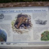 The guide to Thors Cave near Wetton Mill