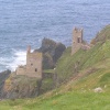 The Crowns, two engine houses at Botallack mine near St Just, Cornwall