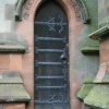 Side entrance door to church in Clumber Country Park, Worksop, Nottinghamshire