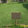 The site of King Arthur's tomb in the Abbey grounds, Somerset