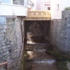 Where the river enters the bay, Lyme Regis, Dorset