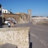 The seafront at Lyme Regis, with the new coastal protection scheme