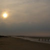 Brancaster beach at the end of the day