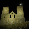 Reculver Towers & Roman Fort by night