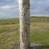 Brodsworth Community Woodland totem pole, South Yorkshire