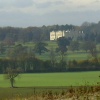 Brodsworth Community Woodland - view of Brodsworth Hall