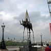 London - Dali staue in front of the Eye