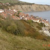 Cliff View of Robin Hood's Bay, North Yorkshire