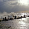 Great Yarmouth Harbour during storms on 9th November 2007