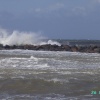 Lashing waves on a windy day at Sea Palling, Norfolk