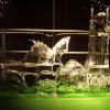 'Lord of the Rings' sculpture in ice at Cardiff's Winter Wonderland.