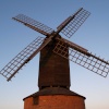 Brill windmill in setting sun