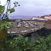 Tenby harbor, tide out