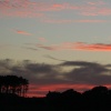 Silhouette of Parsonage Farm, Ribchester, Lancashire.