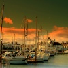 The Marina at Lowestoft Harbour in Suffolk