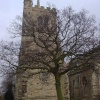 Elstow Church notice the clock/bell tower is not on the top of church but next to it!