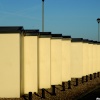 Beach Huts at sunrise, Seaford, East Sussex