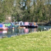 Narrowboats on the River Nene, Sutton, Cambridgeshire
