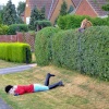 Who put that hedge there? Scarecrow Festival, Ellerker, East Riding of Yorkshire