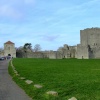 The castle grounds, Portchester Castle, Hampshire