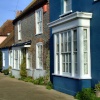 Pretty row of houses, Portchester, Hampshire