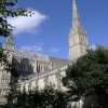 By the wall of the West Cloister