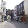 The main entrance to cathedral close, Salisbury, Wiltshire