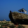Abandoned fishing boats Dungeness, Kent