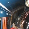 Mallard, the view from the footplate. York Railway Museum.