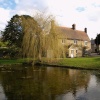 Village green and pond, Souldern, Oxon.