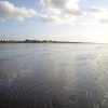 A windy January day on the beach
