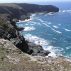 Looking back towards Park Head, near Bedruthan Steps, Cornwall