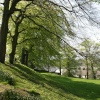 Clitheroe Castle Gardens, Clitheroe in Lancashire.