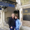 In front of the Randolph Hotel