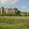 Laugharne Castle.