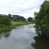 The River as seen from the bridge at Pooley Bridge. Cumbria.