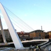 The Gateshead Millennium Bridge.