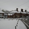 Hook Village Green in the snow
