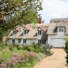 Thatched cottages in Dalham village