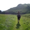 Wearing Daddy's hat - Soar Mill Cove