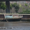 Old boat on River Tyne