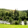 The lake in Cragside Estate, nr Rotherbury, Northumberland.