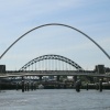 Tyne Bridges from the river.