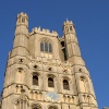 Remnants of painted stonework inside Ely Cathedral