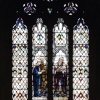 Stained glass window at St Nicholas Church, Leicester