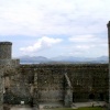 View of Snowdonia Mountain from Harlech Castle