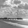 The pier and beach in October