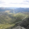Panorama across Eskdale from Ill Crag, Lake District, Cumbria
