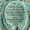 Plaque at South Gate